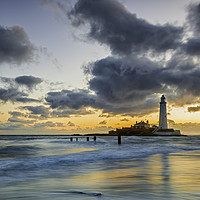 Buy canvas prints of St Mary's Lighthouse by David Lewins (LRPS)