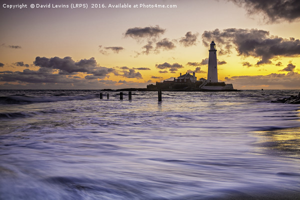 St Mary's Lighthouse Picture Board by David Lewins (LRPS)