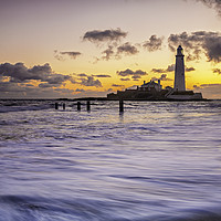 Buy canvas prints of St Mary's Lighthouse by David Lewins (LRPS)