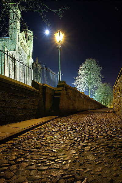 Lamplight & Moonlight - Durham Cathedral Picture Board by David Lewins (LRPS)
