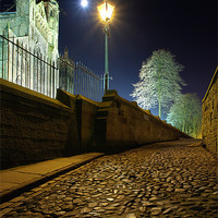 Buy canvas prints of Lamplight & Moonlight - Durham Cathedral by David Lewins (LRPS)