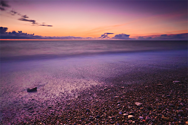 Sunrise North Sea Picture Board by David Lewins (LRPS)