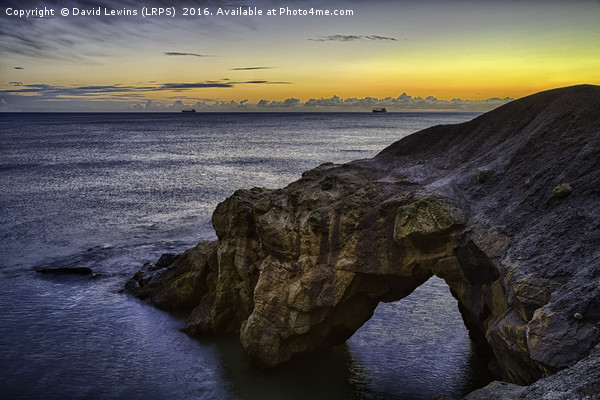 Cullercoats Natural Arch Picture Board by David Lewins (LRPS)