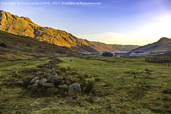 Great Langdale Valley Picture Board by David Lewins (LRPS)