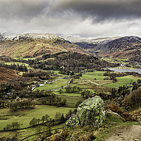Buy canvas prints of Patterdale Glenridding by David Lewins (LRPS)
