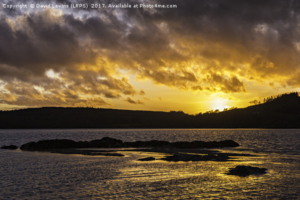 Rockcliffe Bay Sunset Picture Board by David Lewins (LRPS)