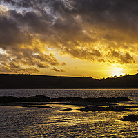 Buy canvas prints of Rockcliffe Bay Sunset by David Lewins (LRPS)