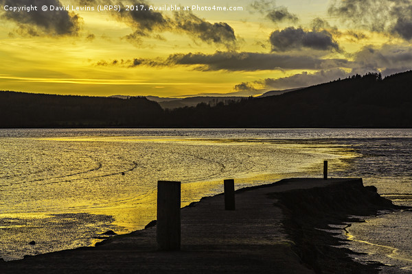 Urr Estuary Sunset Picture Board by David Lewins (LRPS)