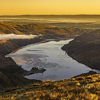 Buy canvas prints of Early Morning Sun, Thirlmere by David Lewins (LRPS)
