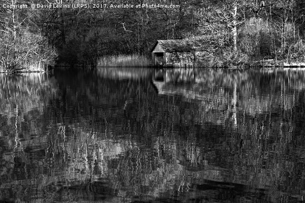Boathouse Rydal Water Picture Board by David Lewins (LRPS)