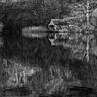 Buy canvas prints of Boathouse Rydal Water by David Lewins (LRPS)