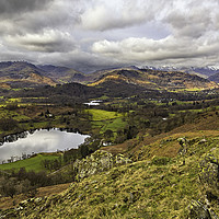 Buy canvas prints of Loughrigg Tarn by David Lewins (LRPS)