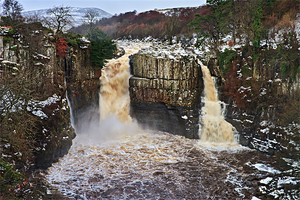 Winter, High Force - Upper Teesdale UK Picture Board by David Lewins (LRPS)