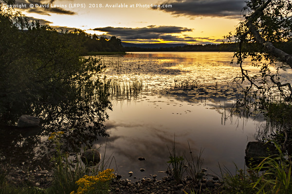 Loch Kinord Picture Board by David Lewins (LRPS)