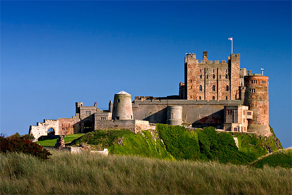 Bamburgh Castle, Northumberland. UK Picture Board by David Lewins (LRPS)