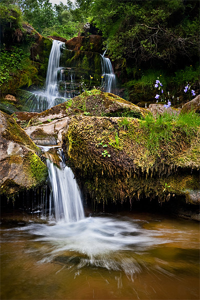 Scottish Borders Waterfall Picture Board by David Lewins (LRPS)