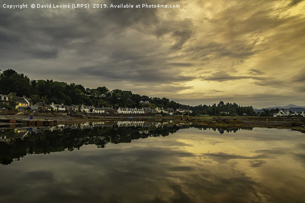 Plockton Sunset Picture Board by David Lewins (LRPS)