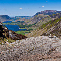 Buy canvas prints of Buttermere View by David Lewins (LRPS)