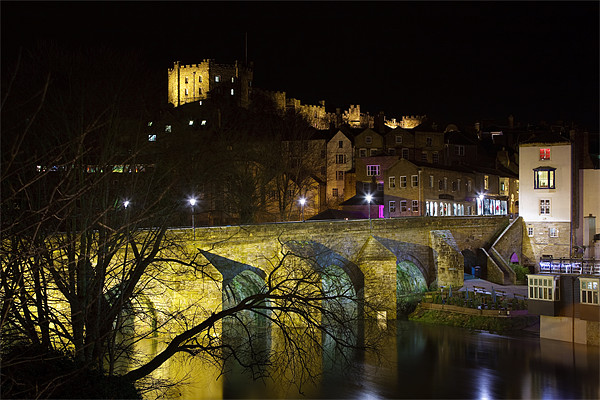 Durham Castle & Old Elvet Bridge Picture Board by David Lewins (LRPS)