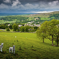 Buy canvas prints of Langcliffe - Yorkshire Dales National Park by David Lewins (LRPS)