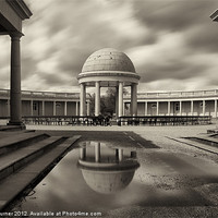 Buy canvas prints of Eaton Park Bandstand, Norwich by Dave Turner