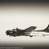 Buy canvas prints of B-17 Flying Fortress Sally B by Dave Turner