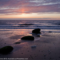 Buy canvas prints of Hunstanton Sunset, Norfolk by Dave Turner