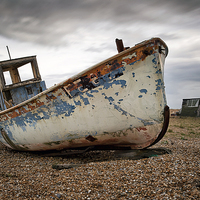 Buy canvas prints of The Trawler, Dungeness by Dave Turner