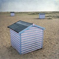 Buy canvas prints of Great Yarmouth Beach Huts by Dave Turner