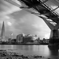 Buy canvas prints of  The Shard Skyline, London by Dave Turner