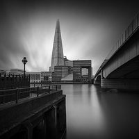 Buy canvas prints of  London Bridge and the Shard by Dave Turner