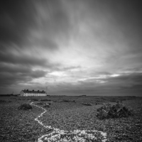 Buy canvas prints of  Shingle Street, Suffolk by Dave Turner
