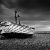 Buy canvas prints of Two Belles, Aldeburgh Beach, Suffolk by Dave Turner