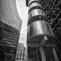 Buy canvas prints of Lloyds building, City of London by Dave Turner