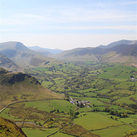 Buy canvas prints of Mountainous views from Catbells by Dan Thorogood
