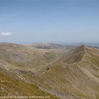 Buy canvas prints of Mountainous views from Helvellyn by Dan Thorogood