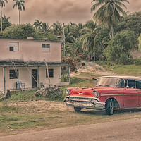 Buy canvas prints of The Old Chevrolet Car  by Dianne 
