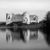 Buy canvas prints of Carew Castle.Pembrokeshire.Wales. by paulette hurley