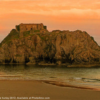 Buy canvas prints of St Catherine's Island.Tenby 1. by paulette hurley