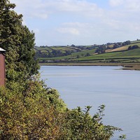 Buy canvas prints of  Dylan Thomas.The Writing Shed. Taf Estuary. by paulette hurley