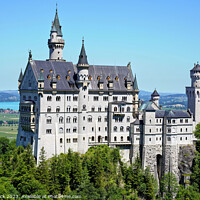 Buy canvas prints of Neuschwanstein Castle by Gill Allcock