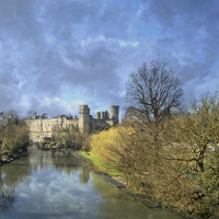 Buy canvas prints of Warwick Castle by Gill Allcock