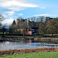 Buy canvas prints of Kenilworth Castle by Gill Allcock
