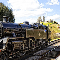 Buy canvas prints of Swanage Steam Train  by Gill Allcock