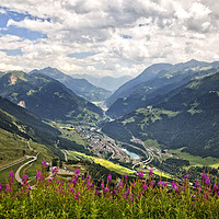Buy canvas prints of Swiss Mountain Roads by Gill Allcock
