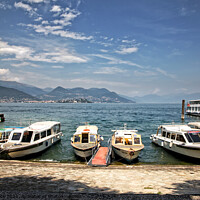 Buy canvas prints of Stresa on Lake Maggiore by Gill Allcock