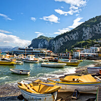 Buy canvas prints of Sorrento Harbour by Gill Allcock