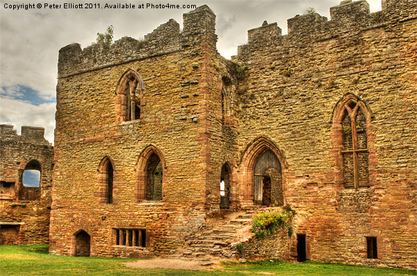 Ludlow Castle (2) - Shropshire Picture Board by Peter Elliott 