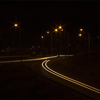 Buy canvas prints of Light trails at the Junction by Peter Elliott 