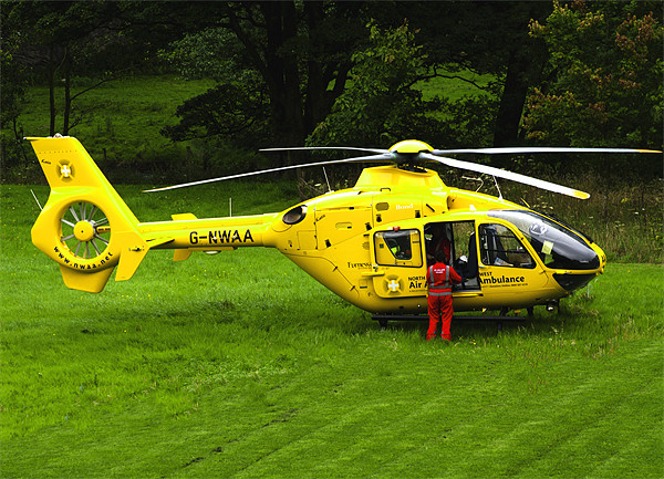 Air Ambulance Picture Board by Peter Elliott 
